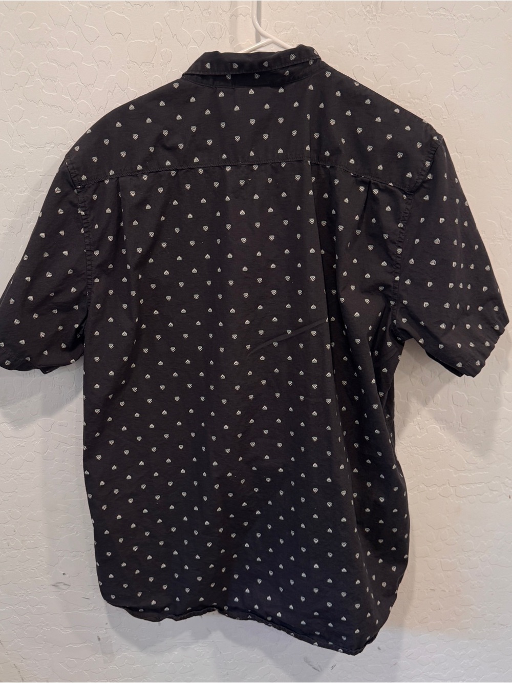 Vans Short-Sleeve Button-Up Shirt Mens XL Black Geometric - Picture 6 of 6